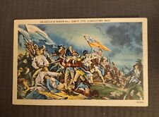 Battle of Bunker Hill, June 17, 1775 Charlestown, Mass Patriotic Unused picture