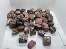 Natural handmade Top Quality red yellow good quality Rhodonite tumbles 3.5Lbs picture
