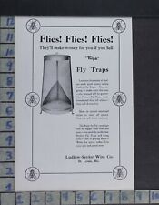 1914 HARDWARE STORE FLY TRAP LUDLOW SAYLOR WIRE ST LOUIS VINTAGE AD DI46 picture