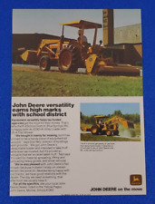 1977 JOHN DEERE JD301-A UTILITY LOADER WITH 25-A MOWER ORIGINAL COLOR PRINT AD picture
