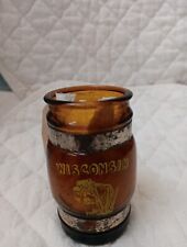 Vintage 50’s Fabulous Wisconsin  Souvenir Brown Glass Mug  3