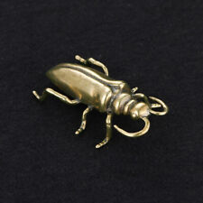 Solid brass beetle ornaments antique bronze artifacts creative desk collectibles picture
