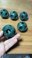 1pcs 55mm Natural green jade carved puzzle ball picture