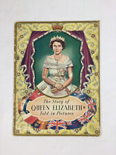 The Story of Queen Elizabeth II Told in Pictures Vintage 1952 Paperback Booklet picture