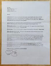 MR. ART STILL, 100% AUTHENTIC AUTOGRAPHED LETTER, LEGENDARY FOOTBALL STAR  picture