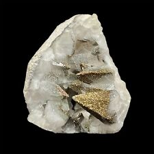 Rare Beauty Calcite & Pyrite Chalcopyrite Crystal Mineral Specimen/China picture