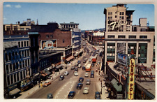 Main Street, Worcester, Massachusetts MA Vintage Postcard picture