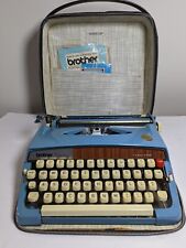Vintage 70's Brother Prestige 688 Tabulator Typewriter With Case Manual Papers picture