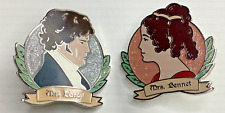 Pride & Prejudice Jane Austen Elizabeth Mrs. Bennet Mr. Darcy Enamel Pin and Lot picture