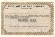 Buffalo, Rochester and Pittsburgh Railway Co. issued to Lucy C. Carnegie - Autog picture