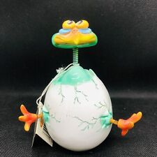 Weird Exhart Nerdy Bird Hatchling Chicken Spring Neck and Legs Hand Painted picture