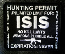 LOT OF 10 PC ISIS terrorist hunting permit HOOK  Zombie Morale PATCH  picture