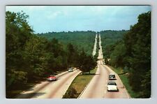 CT-Connecticut Aerial View The Merritt Parkway Cars On Road Vintage Postcard picture