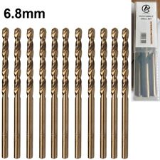 2 x 10  Cobalt Drill Bits HSS Ground Flute For Stainless & Hard Steels 6.8mm picture