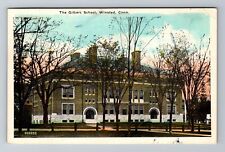 Winsted CT-Connecticut, The Gilbert School, Antique, Vintage c1955 Postcard picture