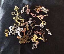 Miniature Crafting Keys, Antique Look, 39 Pieces, Various Sizes, Jewelry, Craft picture