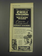 1946 Gebhardt's Eagle Chili Powder Advertisement picture