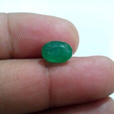 Fabulous Zambian Green Emerald Faceted Oval Shape 2.75 Crt Loose Gemstone picture