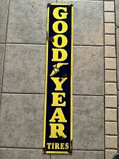 Old style-porcelain look Goodyear motorcycle tires service station dealer sign picture