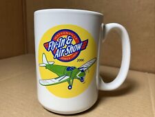 Vtg 2006 California CA Watsonville Fly-In Air Show Logo Ceramic Coffee MUG cup picture