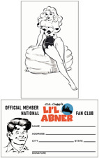LI'L ABNER NATIONAL FAN CLUB MEMBERSHIP CARD - DAISY MAE VERSION - FANTASY CARD picture