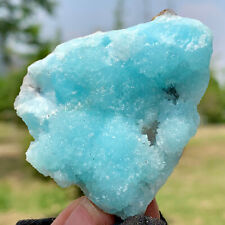 47G Natural beautiful blue texture stone mineral sample quartz crystal healing picture