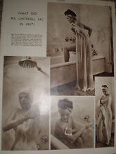 Photo article woman taking a bath 1949 ref K picture