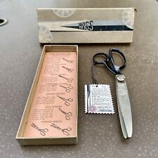 Vintage Wiss Model C Black Handle Pinking Shears In Original Box w/ Tag & Paper picture