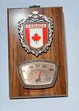 Vintage Canadian thermometer Wood Brown Color Art Decor picture