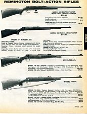 1984 Print Ad of Remington Model 581 582 700ADL 700BDL Bolt Action Rifle picture
