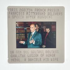 France President François Mitterrand UN   S27117 SD11 35mm Slide picture