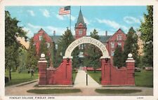 Findlay, Ohio Postcard Findlay College   PM 1928       Q7 picture
