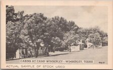 WIMBERLY, Texas Postcard 