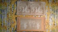 *****BLACK FOLKS WEDDiNG  c. 1880's *****  *****TWO (2) STEREOViEW LOT **NICE** picture