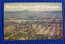 Medford Oregon and Mt McLaughlin Aerial View Postcard picture
