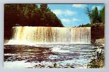 Soo Junction MI-Michigan, Upper Falls Tahquamenon River, Vintage Postcard picture
