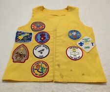 1980s Cub Scout Patch Vest ~ Audubon Council ~ Shawnee District ~ Dirty Vest EUC picture