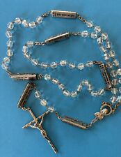 Vintage Mysteries Teaching Guiding Rosary, Aurora Borealis Glass, Italy, 23.5