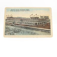 c1920's Crystal Palace Bathing And Amusement Crowd Galveston Texas TX Postcard picture
