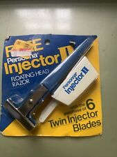 NOS Vintage Personna Injector II Floating Head Injector Razor w/ 6 Blades RARE picture