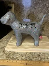 Victoria's Secret Pink Iridescent Glitter Bling Collectible 2017 Giant Mini Dog picture
