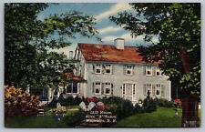 1810 House Allen A Resort Wolfeboro NH New Hampshire Linen Postcard PM WOB Note picture