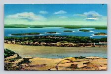 Mt Desert Island Acadia National Park Maine Bar Harbor Scenic DB Postcard picture