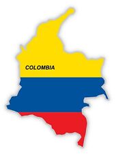 Colombia South America map flag sticker decal 4