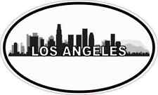 5x3 Oval Los Angeles Skyline Sticker Tumbler Cup Luggage Car Window Bumper Sign picture