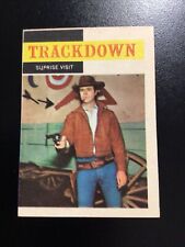 Vintage 1958 Topps TV Westerns Surprise Visit Trackdown #18 Card Very Nice picture