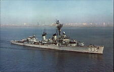 USS PICKING DD-685 Fletcher Class Destroyer ~ US Navy ~ 1970 postcard picture