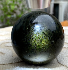 435g Large Olivine Peridot Green Crystals Gemstone Sphere Healing picture