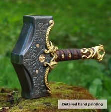 Mjolnir GOW Thor hammer 26.45lb 12kg Kratos Ragnarok Cosplay Solid steel 14.2