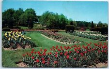 Postcard - Hundreds of beds make up the tulip display at Hersey, Pennsylvania picture